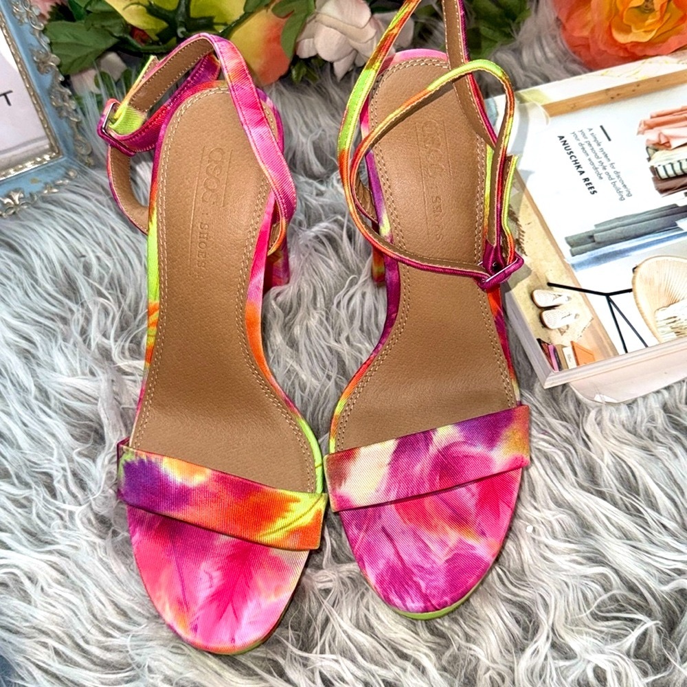 Asos "Nutshell" Platform Barely There Floral Wate… - image 8